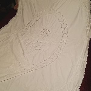 Set of Vintage German cotton duvets & pillowcases